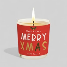 Vanilla Scented Christmas Candle - Have A Very Merry Xmas Vanilla Scented Christmas Candle - Have A Very Merry Xmas