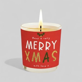 Vanilla Scented Christmas Candle - Have A Very Merry Xmas Vanilla Scented Christmas Candle - Have A Very Merry Xmas