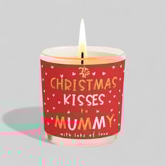 Vanilla Scented Christmas Candle - Christmas Kisses To Mummy Vanilla Scented Christmas Candle - Christmas Kisses To Mummy