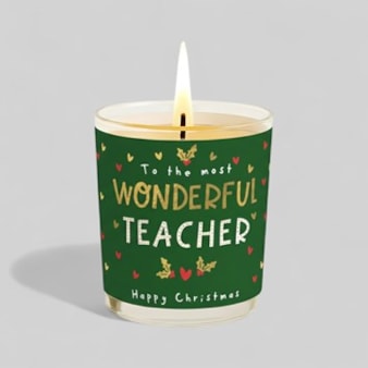 Vanilla Scented Christmas Candle - Very Special Teacher