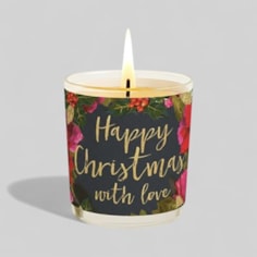 Vanilla Scented Christmas Candle - With Love