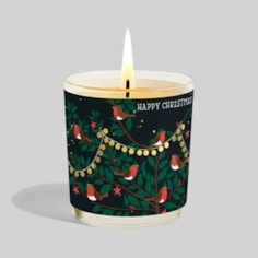 Vanilla Scented Christmas Candle - Robins