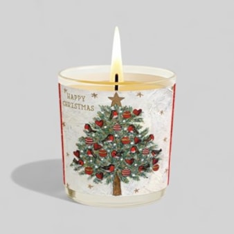 Vanilla Scented Christmas Candle - Christmas Tree Vanilla Scented Christmas Candle - Christmas Tree