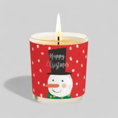 Vanilla Scented Christmas Candle - Snowman In A Top Hat Vanilla Scented Christmas Candle - Snowman In A Top Hat