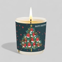 Vanilla Scented Christmas Candle - Robins In A Christmas Tree Vanilla Scented Christmas Candle - Robins In A Christmas Tree