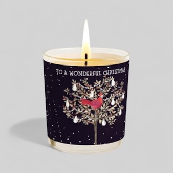 Vanilla Scented Christmas Candle - Partridge In A Pear Tree Vanilla Scented Christmas Candle - Partridge In A Pear Tree