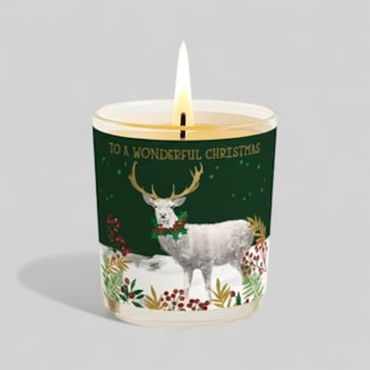 Vanilla Scented Christmas Candle - Reindeer