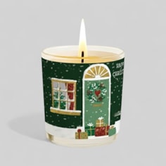 Vanilla Scented Christmas Candle - Snowy Front Door Vanilla Scented Christmas Candle - Snowy Front Door