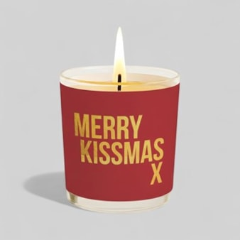Vanilla Scented Christmas Candle - Merry Kissmas Vanilla Scented Christmas Candle - Merry Kissmas