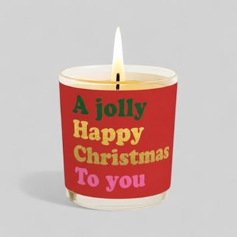 Vanilla Scented Christmas Candle - A Jolly Happy Christmas Vanilla Scented Christmas Candle - A Jolly Happy Christmas