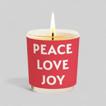 Vanilla Scented Christmas Candle - Peace Love Joy Vanilla Scented Christmas Candle - Peace Love Joy