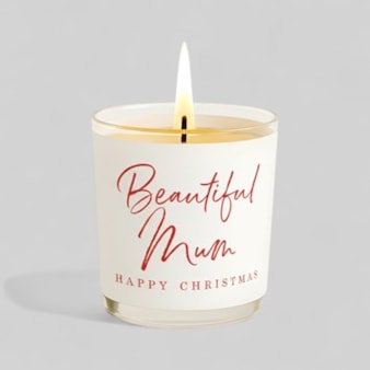 Vanilla Scented Christmas Candle - Beautiful Mum Vanilla Scented Christmas Candle - Beautiful Mum