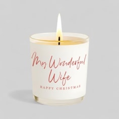 Vanilla Scented Christmas Candle - My Wonderful Wife Vanilla Scented Christmas Candle - My Wonderful Wife