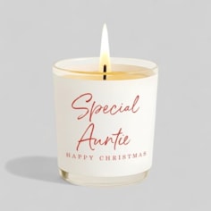 Vanilla Scented Christmas Candle - Special Auntie Vanilla Scented Christmas Candle - Special Auntie