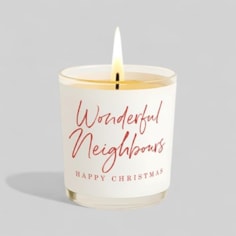 Vanilla Scented Christmas Candle - Wonderful Neighbours