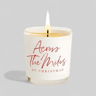 Vanilla Scented Christmas Candle - Across The Miles Vanilla Scented Christmas Candle - Across The Miles