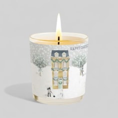 Vanilla Scented Christmas Candle - Gold House In The Snow Vanilla Scented Christmas Candle - Gold House In The Snow