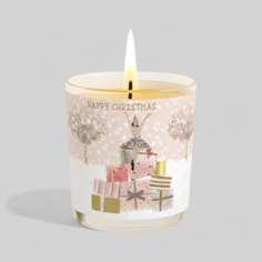 Vanilla Scented Christmas Candle - Stacks Of Christmas Presents Vanilla Scented Christmas Candle - Stacks Of Christmas Presents