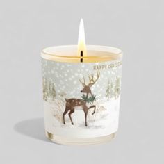 Vanilla Scented Christmas Candle - Reindeer