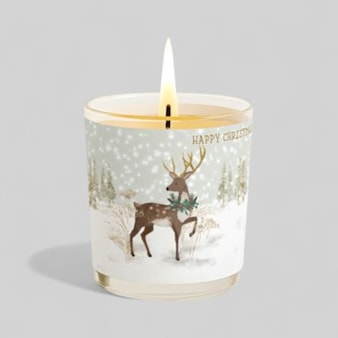 Vanilla Scented Christmas Candle - Reindeer