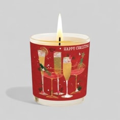 Vanilla Scented Christmas Candle - Festive Drinks