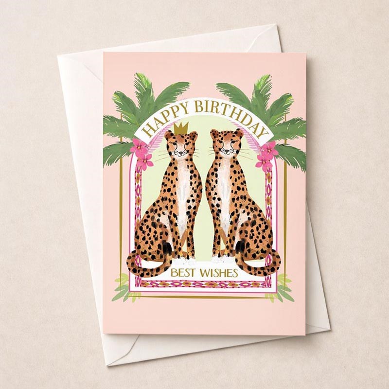 An image of Birthday Card - Leopards