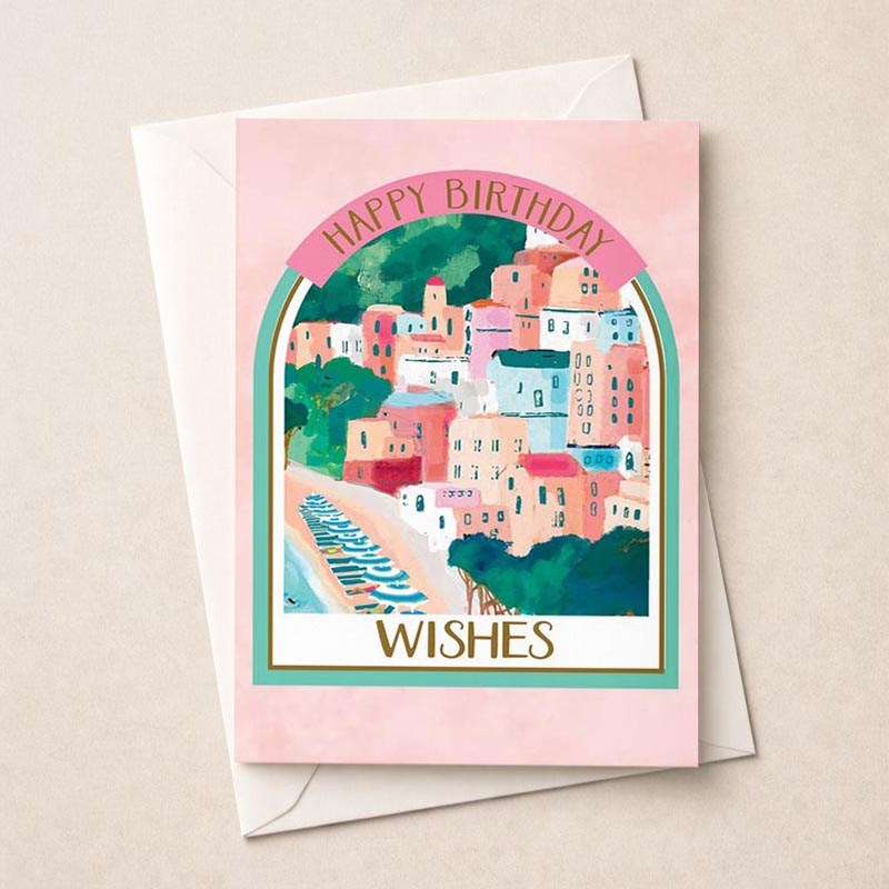 An image of Birthday Card - Birthday Wishes Coastal Scene