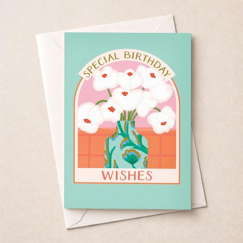 An image of Birthday Card - Special Birthday Flowers