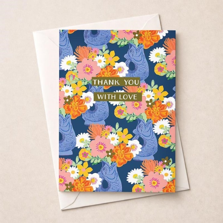Thank You Card - Thank You With Love Thank You Card - Thank You With Love