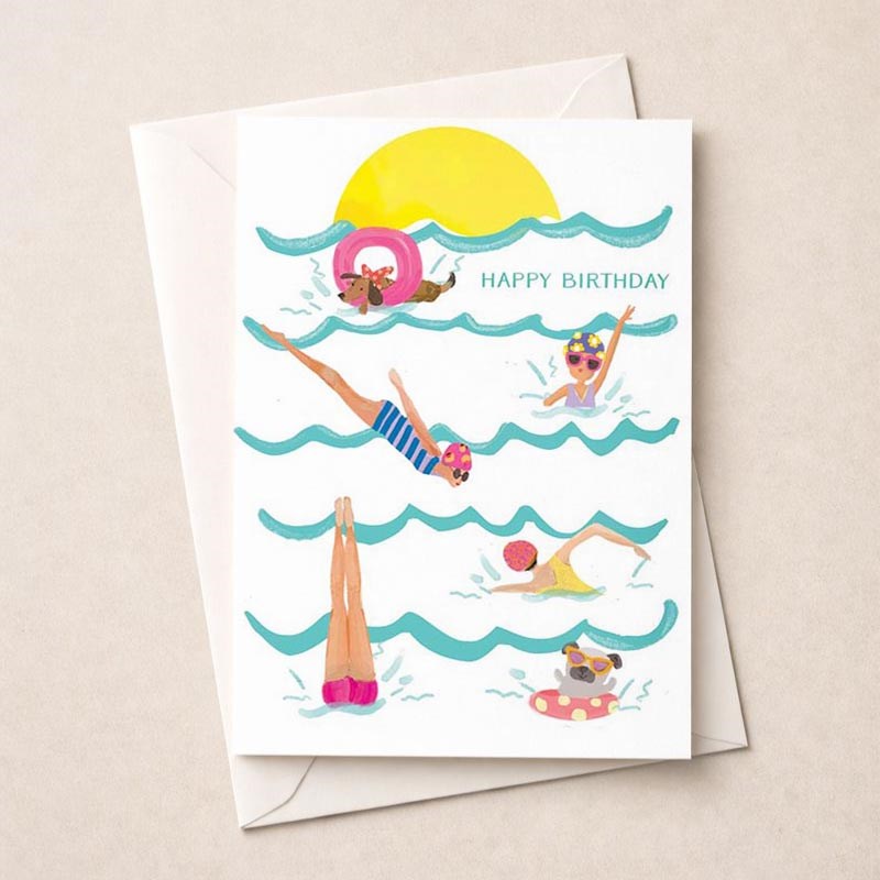 An image of Birthday Card - Ladies Sea Swimming