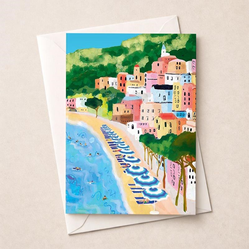 An image of Open Card - Coastal Scene