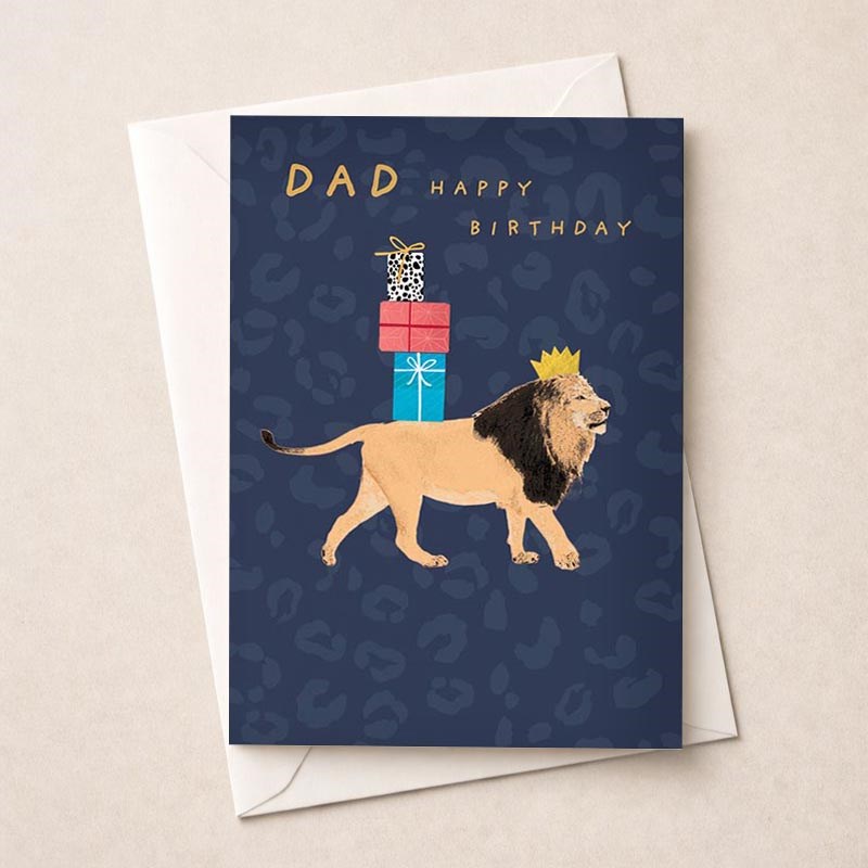 An image of Dad Birthday Card - Dad Lion
