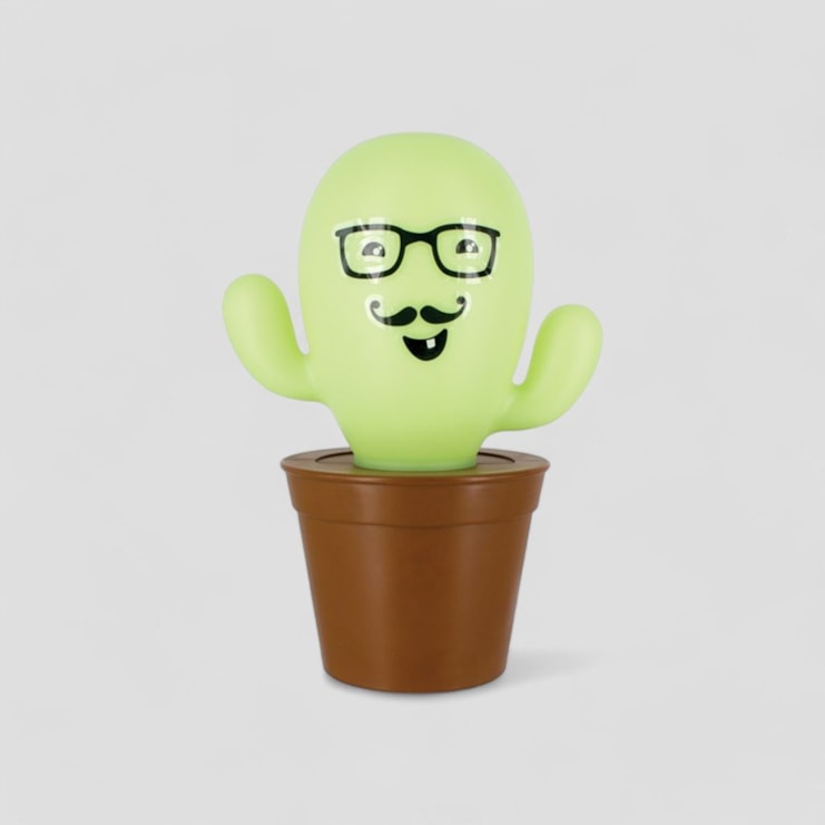 Cactus Lamp with Stickers