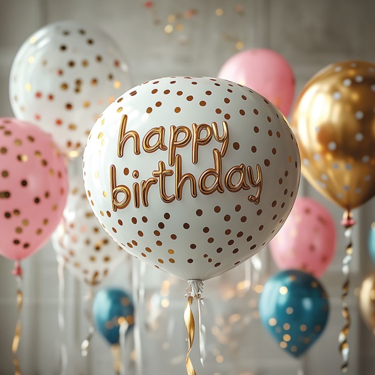 Large Birthday Card - Balloon