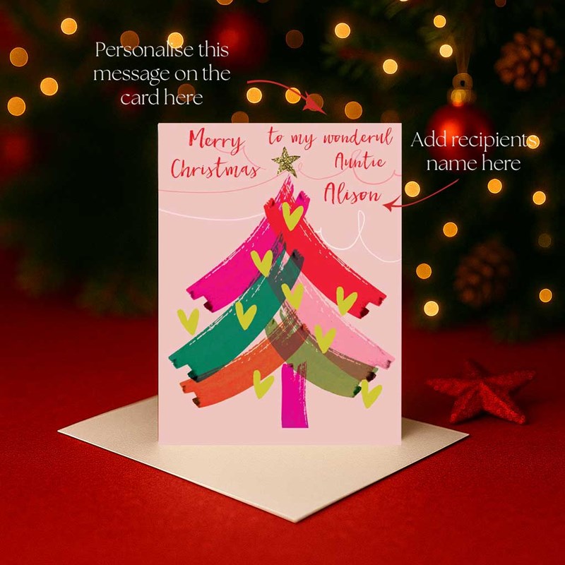 An image of Personalised Christmas Card - Christmas Tree