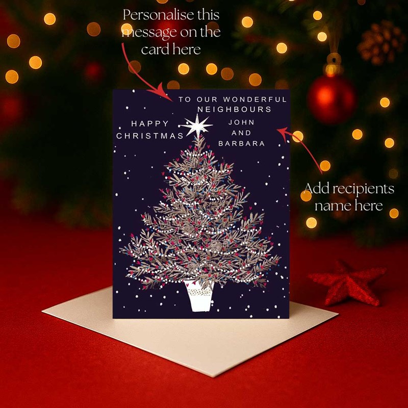 An image of Personalised Christmas Card - Christmas Tree