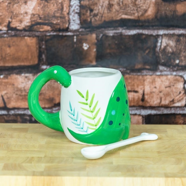 Dinosaur Mug with Bone Stirrer Dinosaur Mug with Bone Stirrer