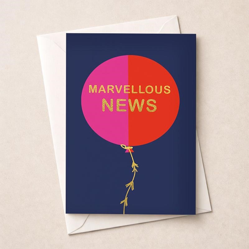 An image of Large Congratulations Card - Marvellous News