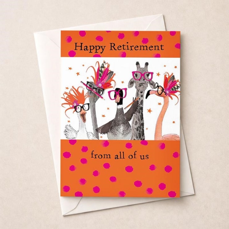 Large Retirement Card - Animals Large Retirement Card - Animals