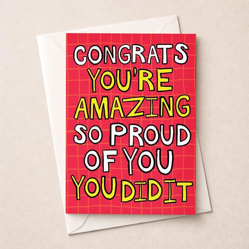 An image of Large Congratulations Card - Congrats You