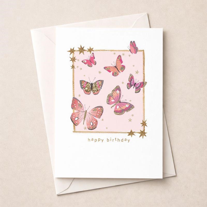 An image of Birthday Card - Butterflies