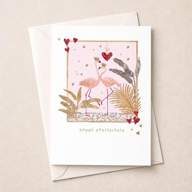 Anniversary Card - Flamingos Anniversary Card - Flamingos