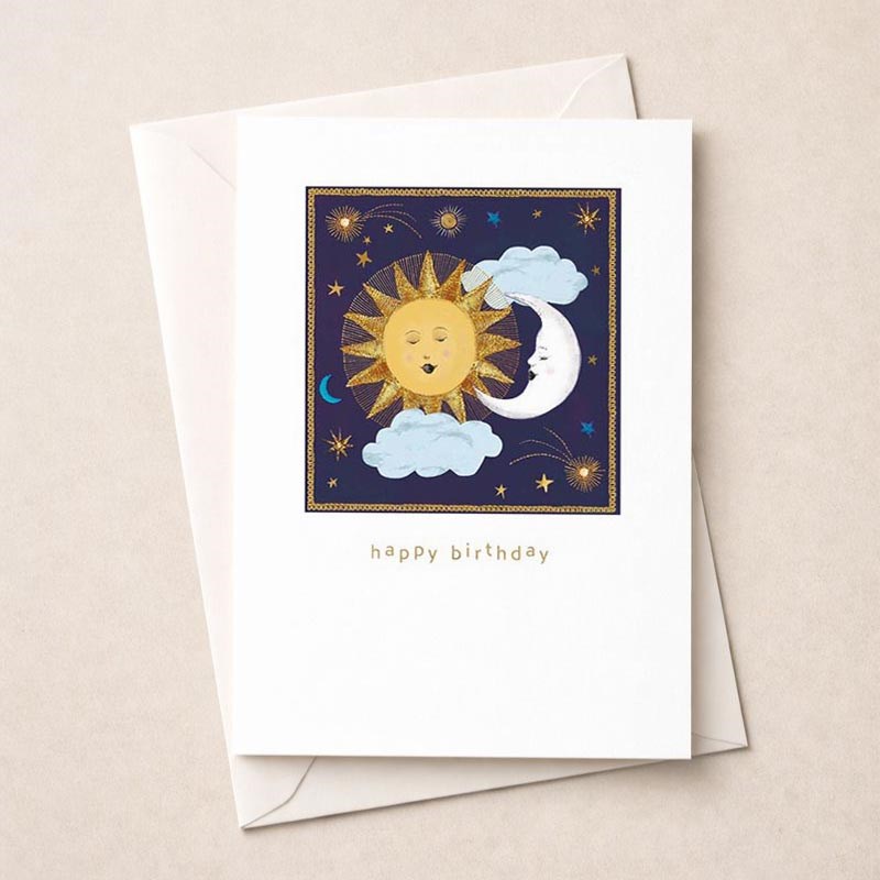 An image of Birthday Card - Sun and Moon