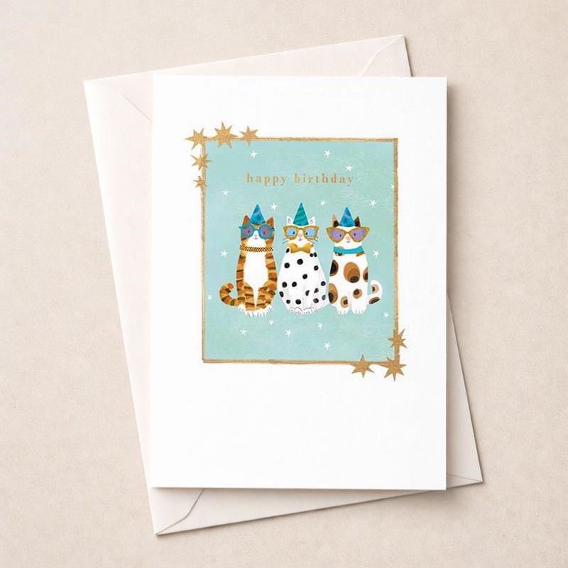 An image of Birthday Card - Cute Cats