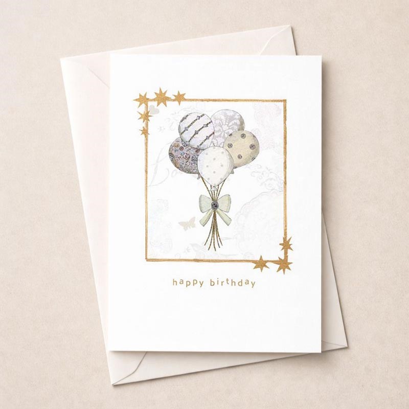 An image of Birthday Card -  Balloons