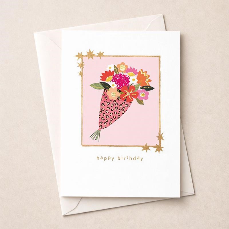 An image of Birthday Card -  Bunch Of Flowers