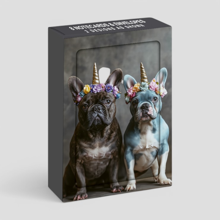 Notecard Set - French Bulldogs