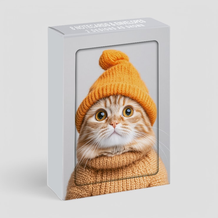 Notecard Set - Cats Yellow Notecard Set - Cats Yellow