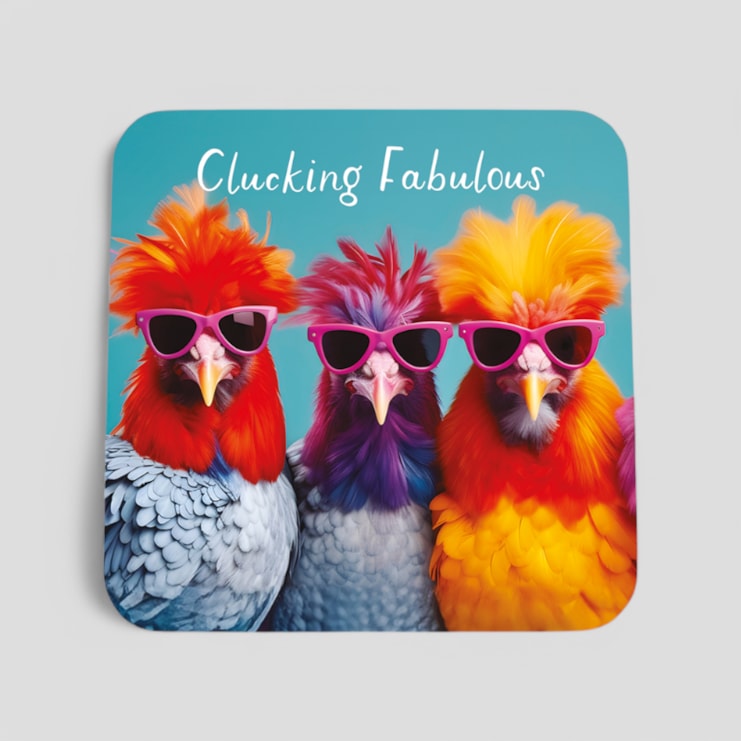Drinks Coaster - Clucking Fabulous