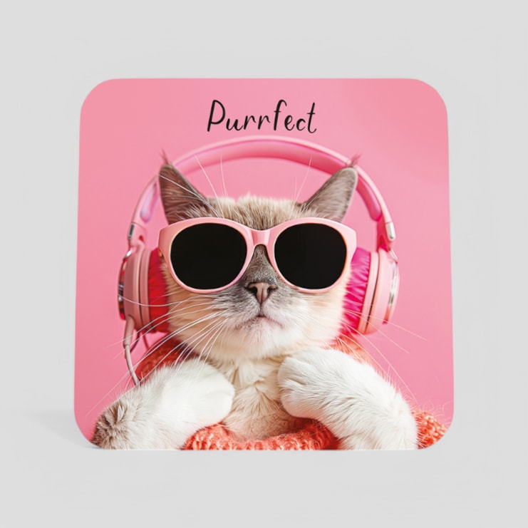Drinks Coaster - Purrfect